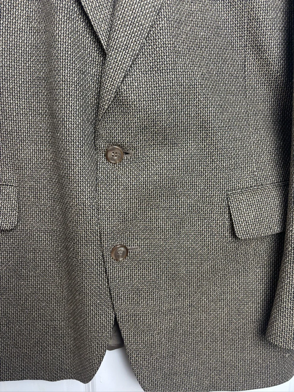 Nate’s Clothing Men’s Brown Tweed Blazer Sport Coat Classic Heritage 2 Button